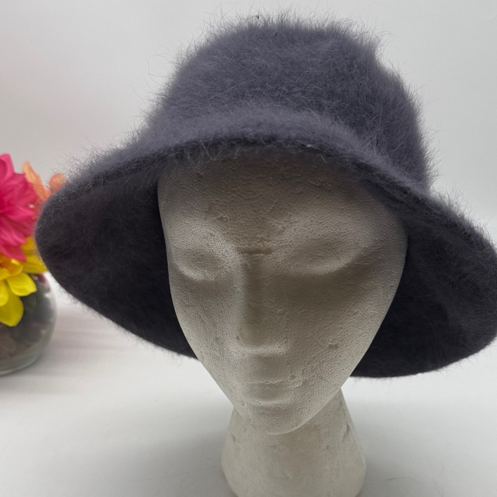 David & Young Angora Elegant Black Women's Bucket Hat HT8894